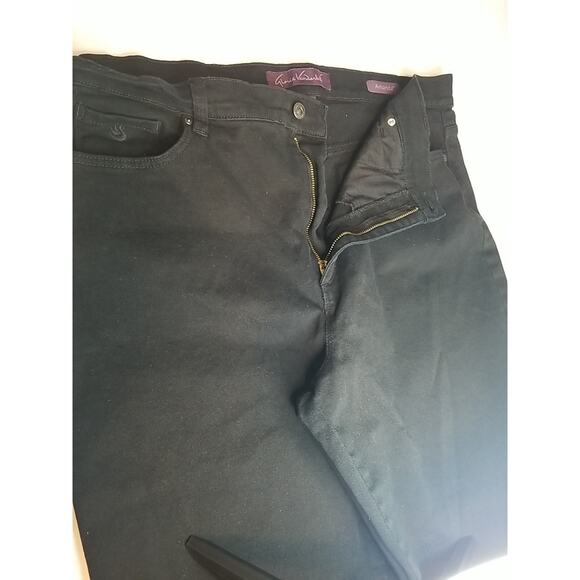 VTG GLORIA VANDERBILT Amanda Relaxed Fit Women’s Size 18 W Jeans Black - Picture 2 of 7